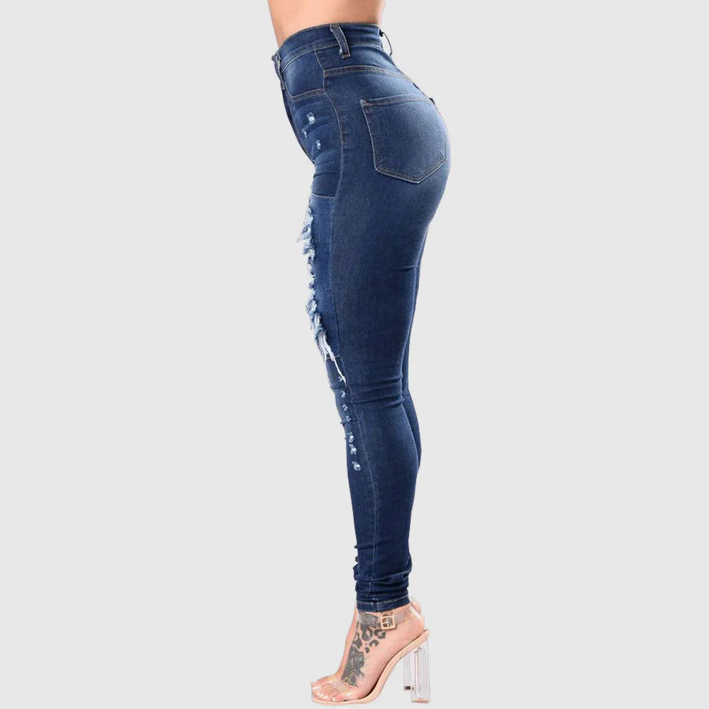Women's Ripped Style Stretchy Jeans Collection