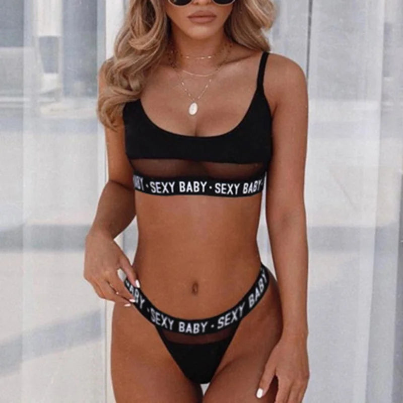 Two Piece Sexy Baby Mesh Swimsuit Collection