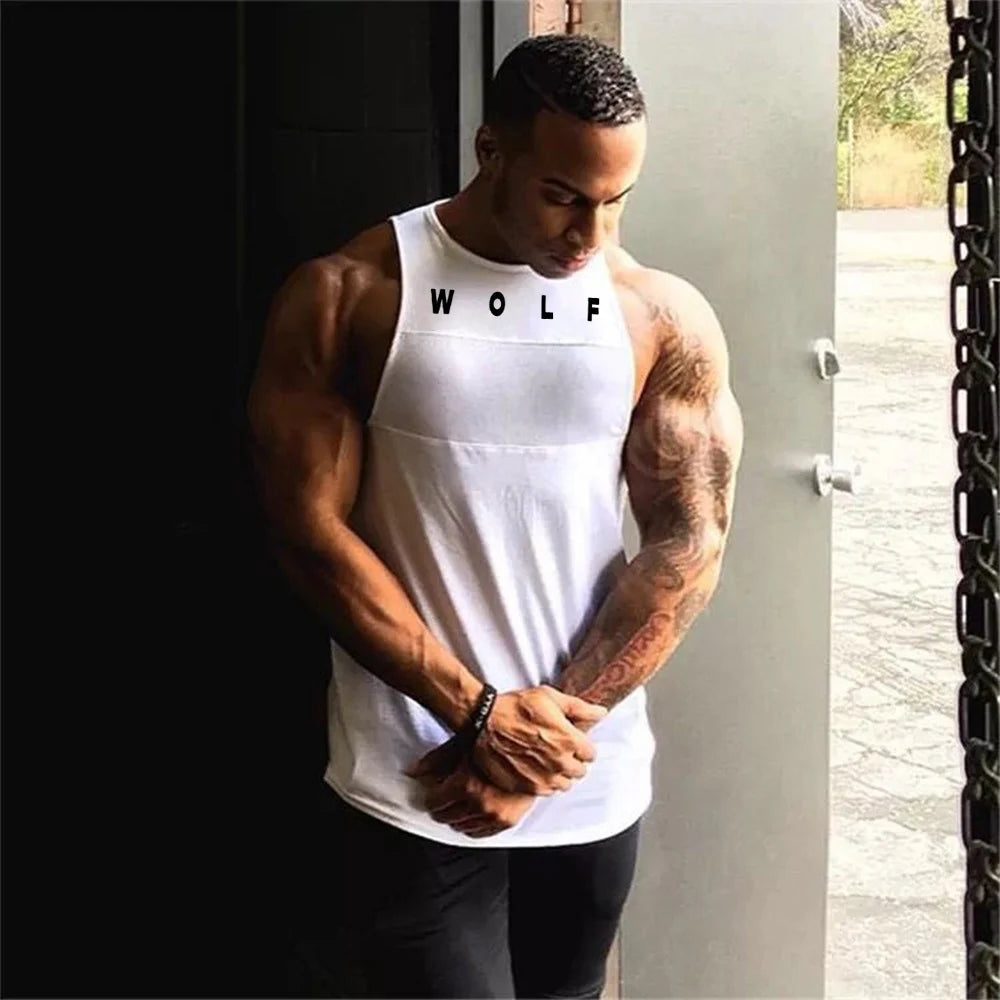 WOLF Men's Fitness & Bodybuilding Tank Top Collection