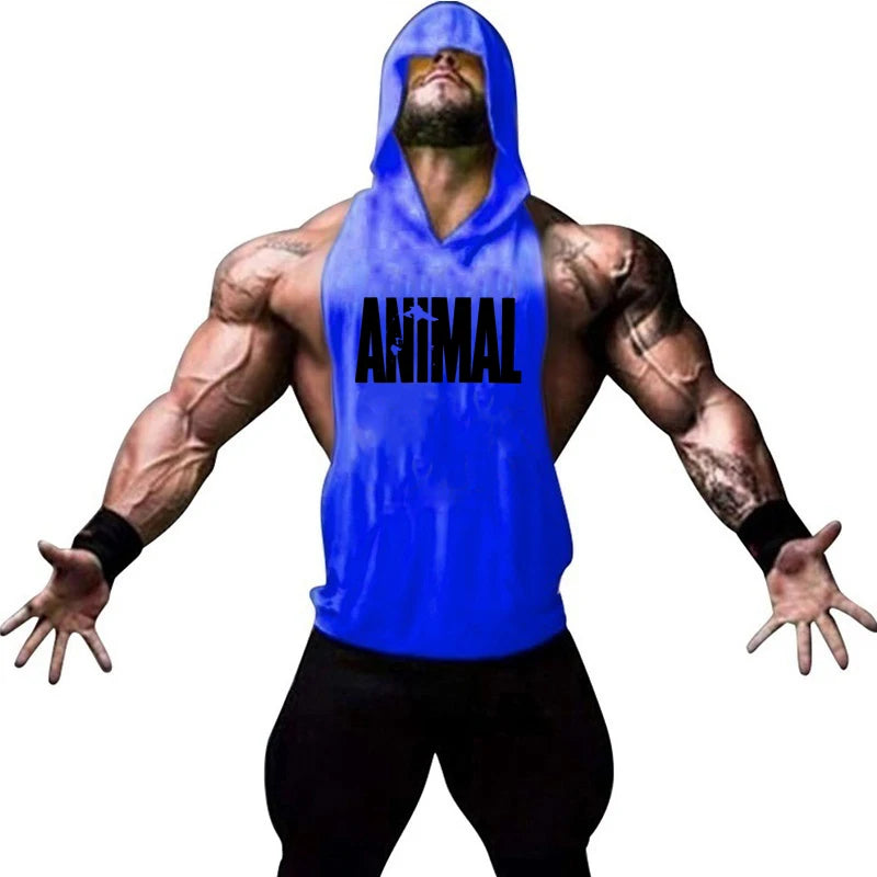 Men's ANIMAL Fitness & Bodybuilding Hood Tank Collection