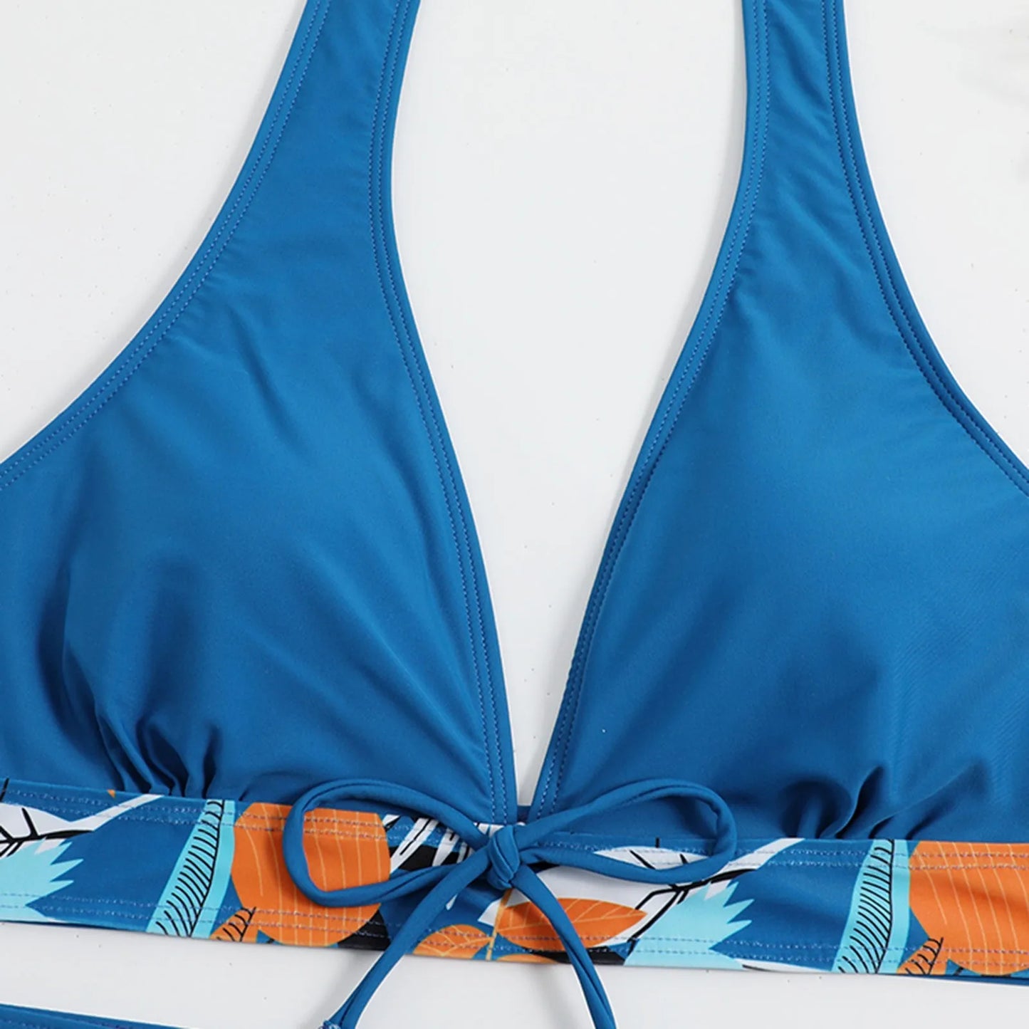 Retro Leaf Print Bikini Collection