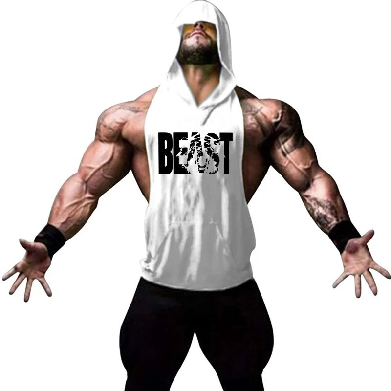 Men's ANIMAL Fitness & Bodybuilding Hood Tank Collection