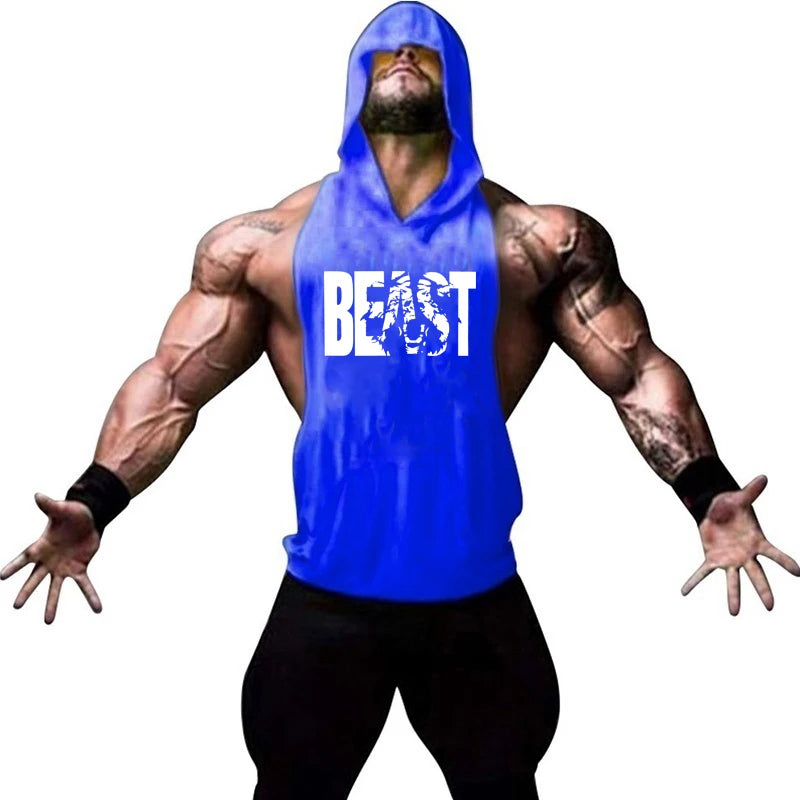 Men's ANIMAL Fitness & Bodybuilding Hood Tank Collection