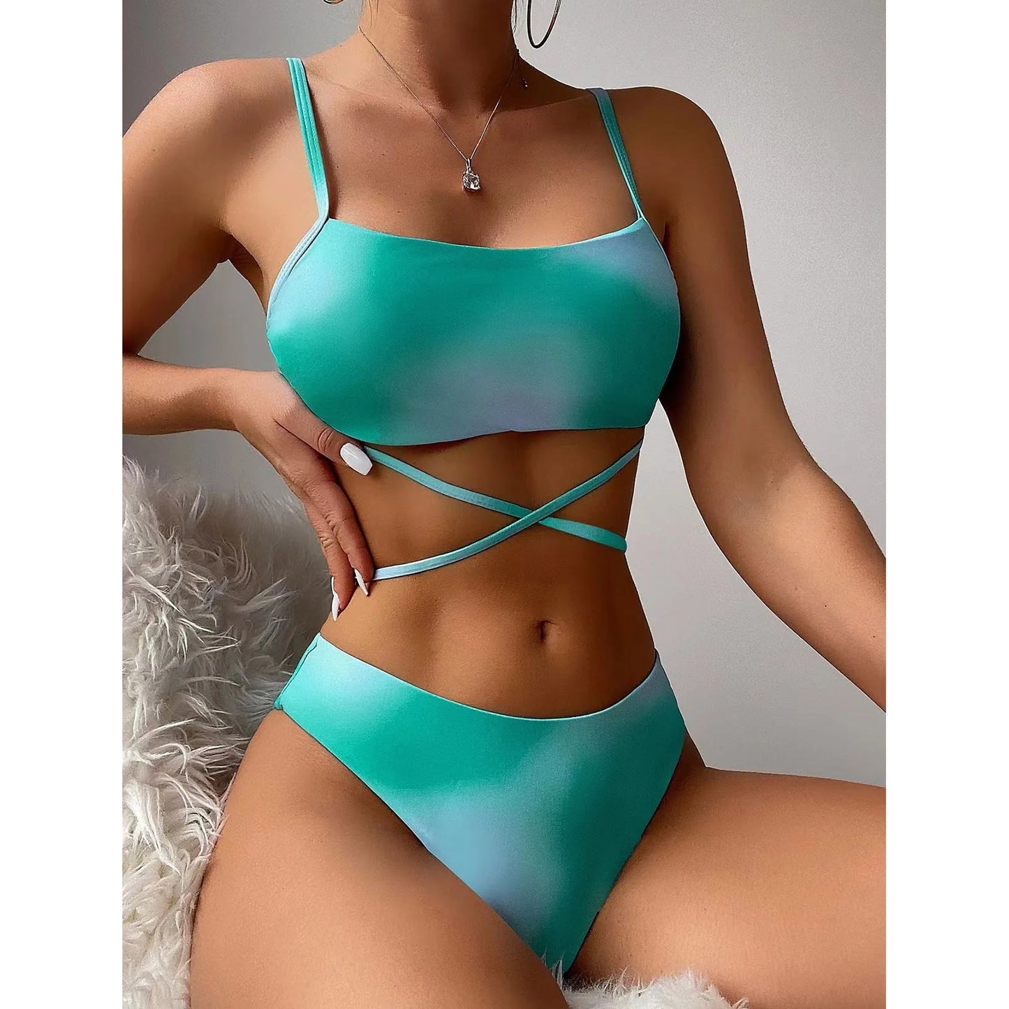 Tie Dyed Split Bikini Collection