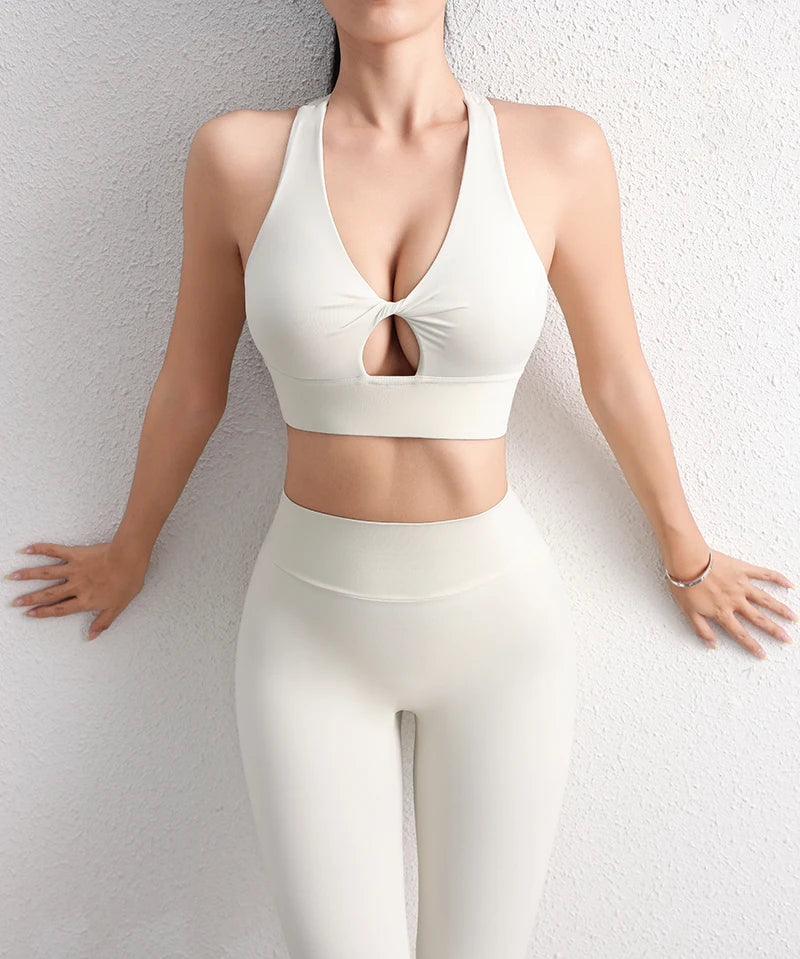 Nylon Yoga Crop Top Bra Collection