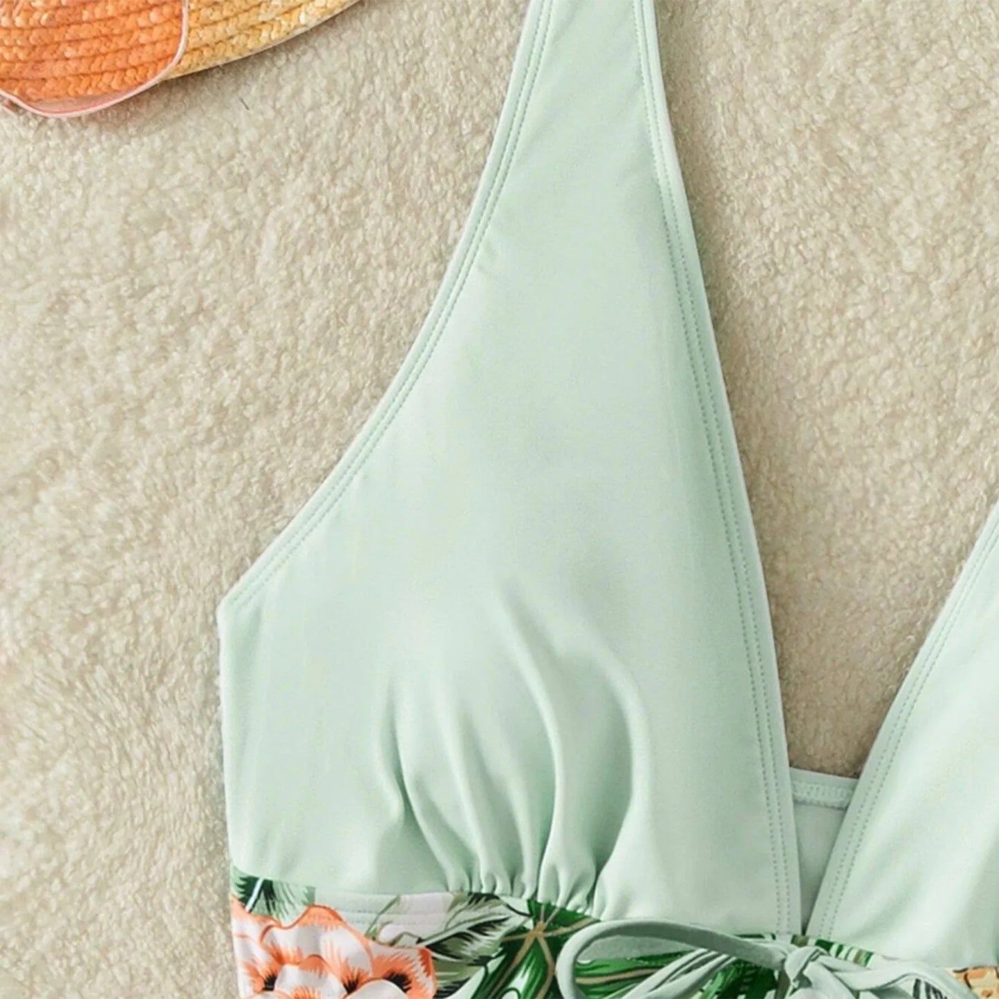 Retro Leaf Print Bikini Collection