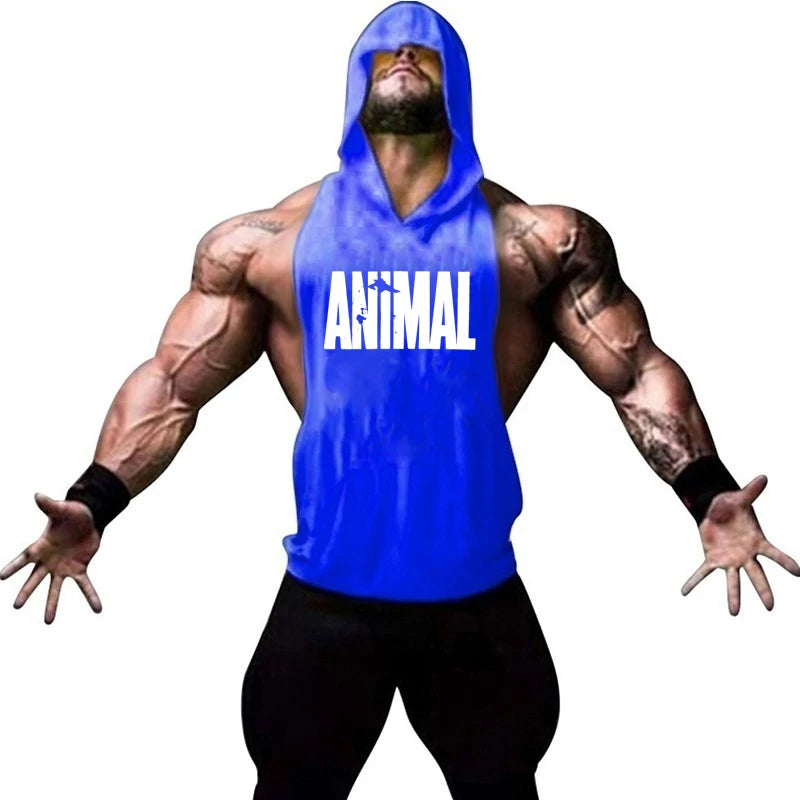 Men's ANIMAL Fitness & Bodybuilding Hood Tank Collection