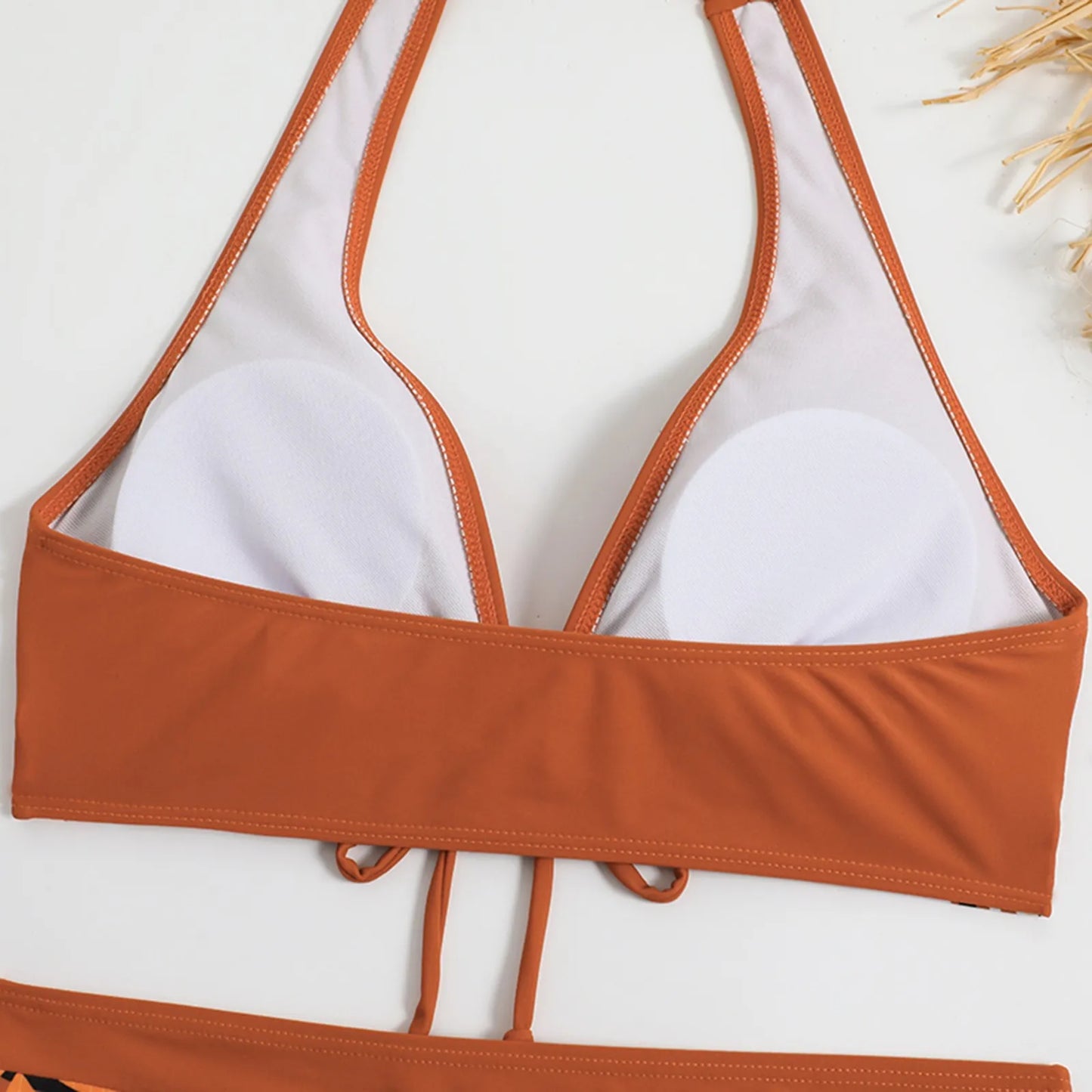 Retro Leaf Print Bikini Collection