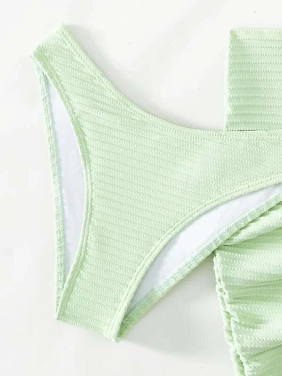 Three Piece String Bikini Skirt Swimsuit Collection