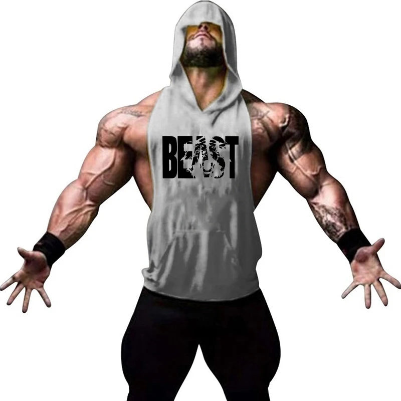 Men's ANIMAL Fitness & Bodybuilding Hood Tank Collection