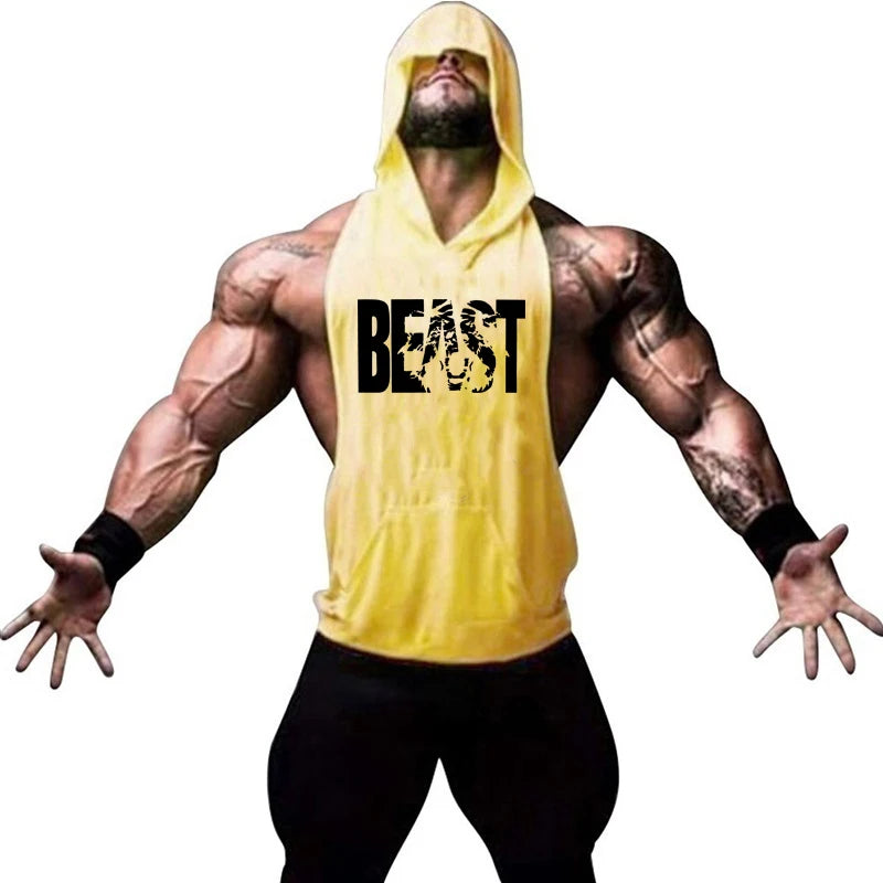 Men's ANIMAL Fitness & Bodybuilding Hood Tank Collection