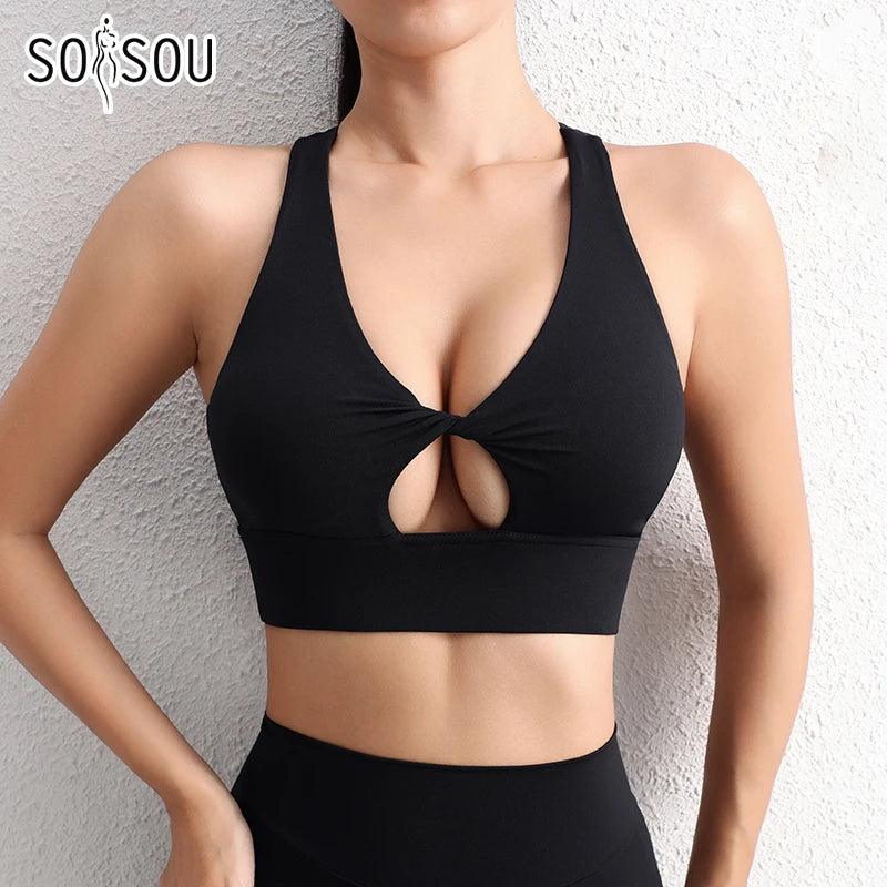Nylon Yoga Crop Top Bra Collection