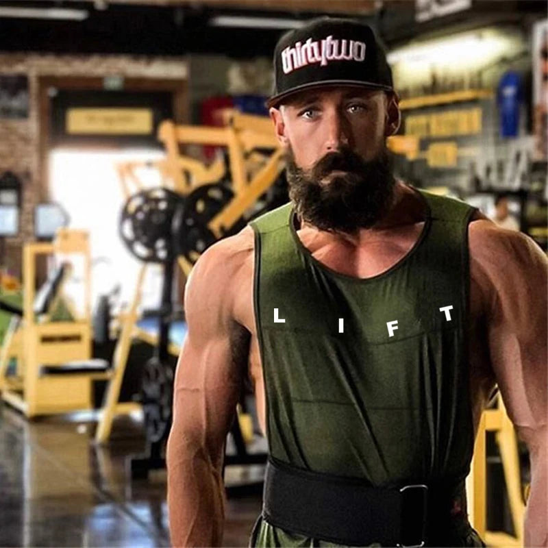 LIFT Men's Fitness & Bodybuilding Tank Top Collection