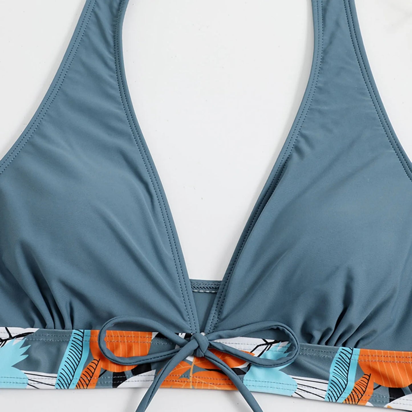 Retro Leaf Print Bikini Collection