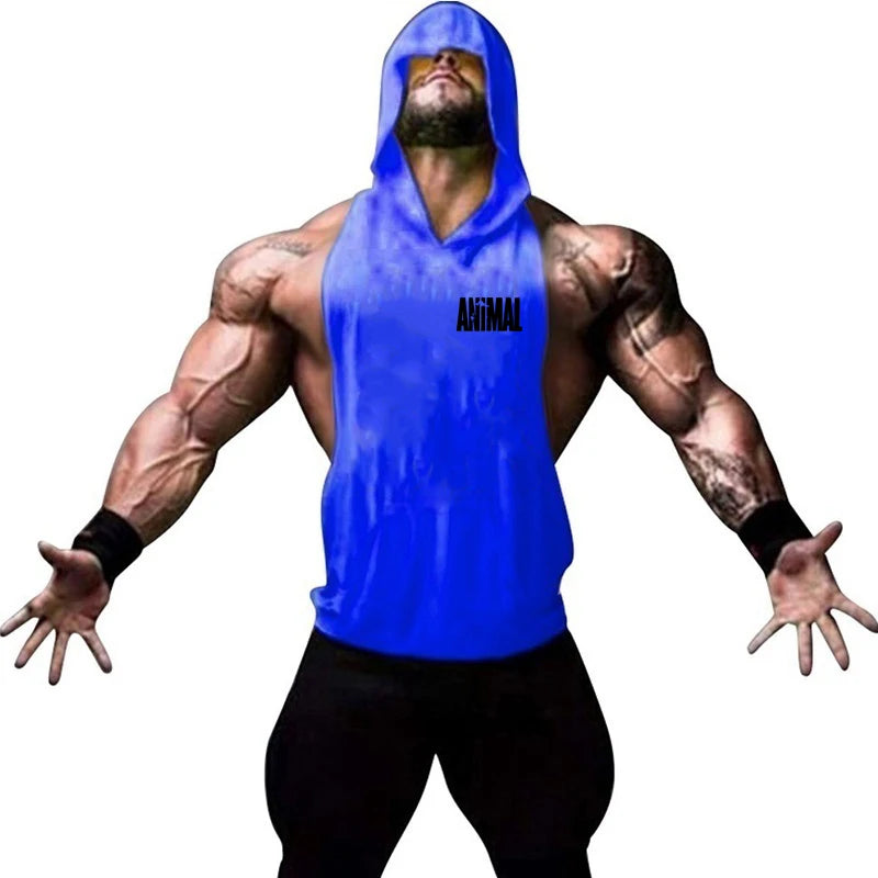 Men's ANIMAL Fitness & Bodybuilding Hood Tank Collection