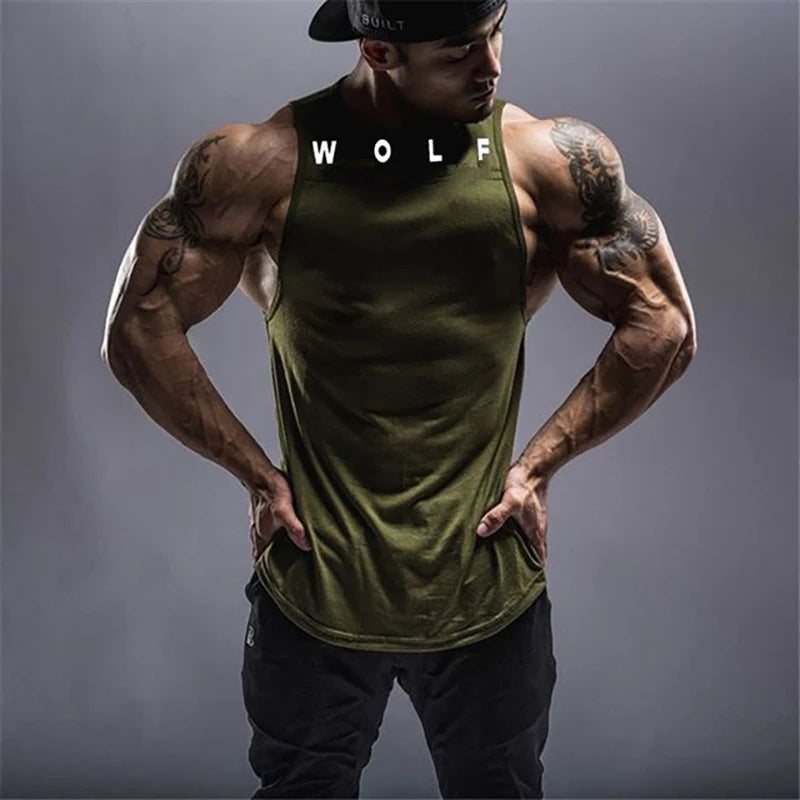 WOLF Men's Fitness & Bodybuilding Tank Top Collection