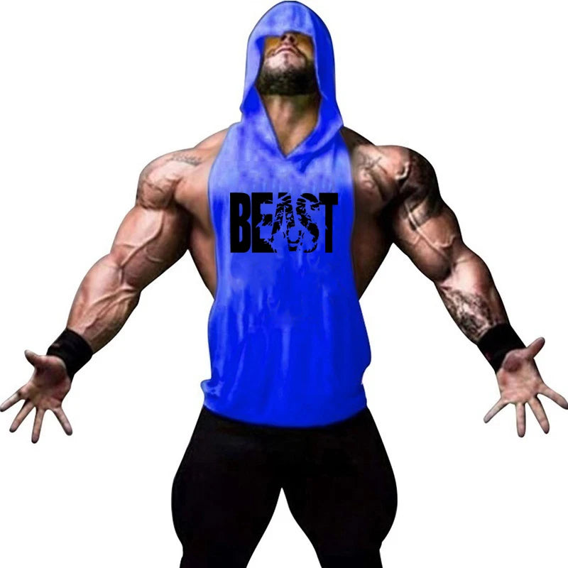 Men's ANIMAL Fitness & Bodybuilding Hood Tank Collection
