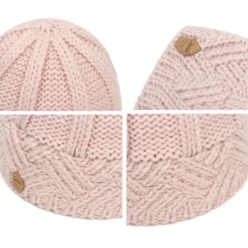 Stretchy Knit Beanies for Women