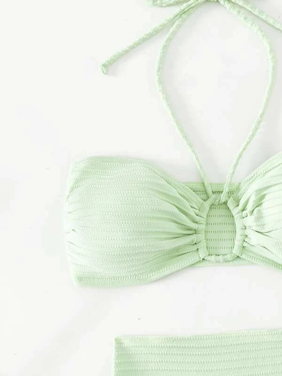 Three Piece String Bikini Skirt Swimsuit Collection