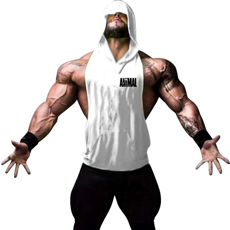 Men's ANIMAL Fitness & Bodybuilding Hood Tank Collection