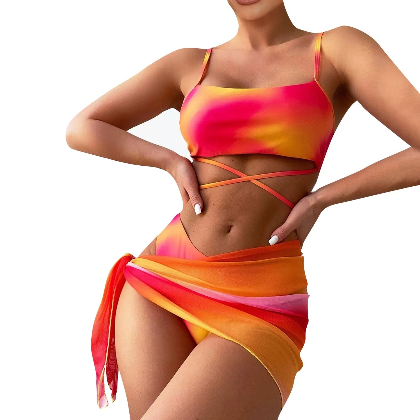 Tie Dyed Split Bikini Collection