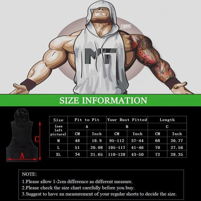 Men's ANIMAL Fitness & Bodybuilding Hood Tank Collection