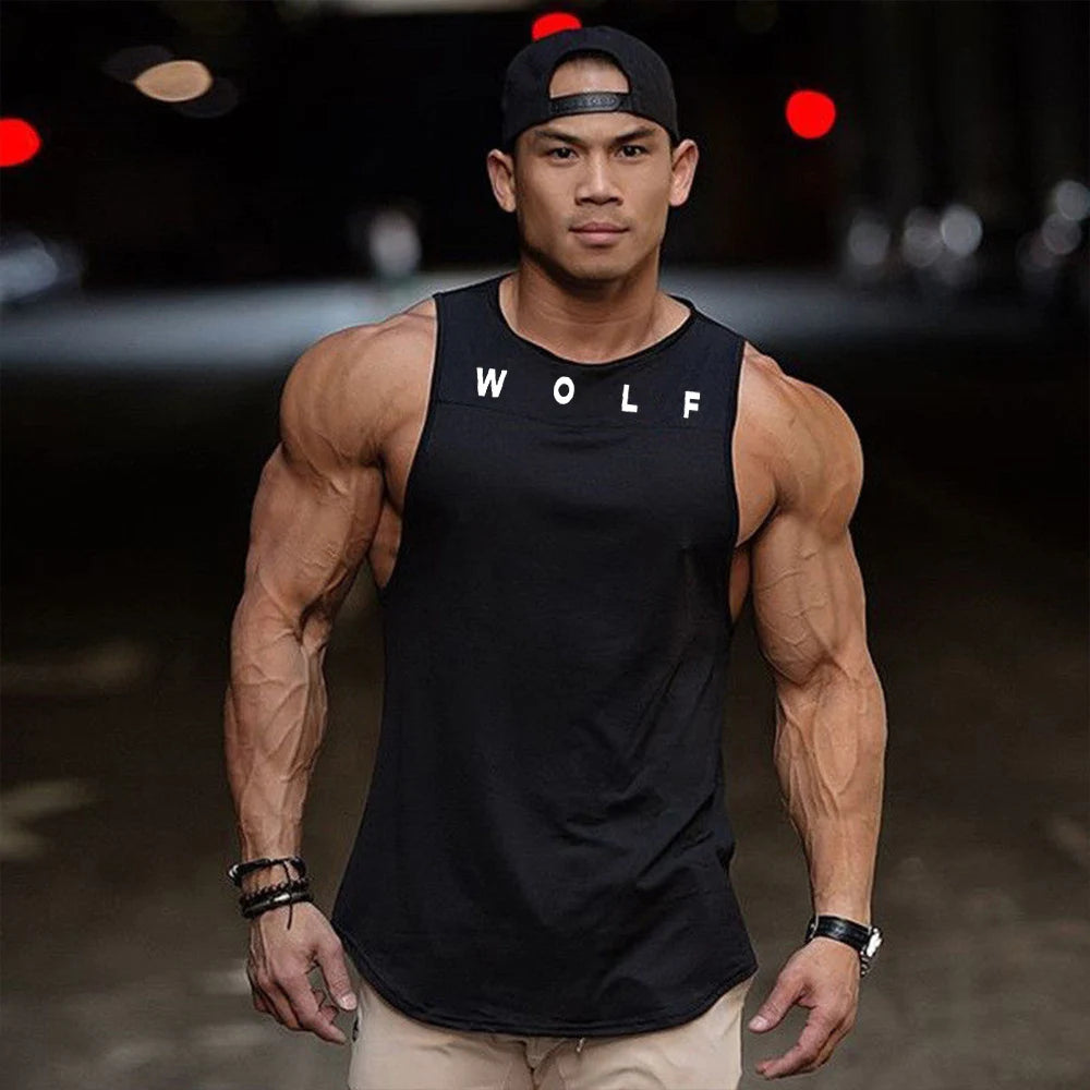 WOLF Men's Fitness & Bodybuilding Tank Top Collection
