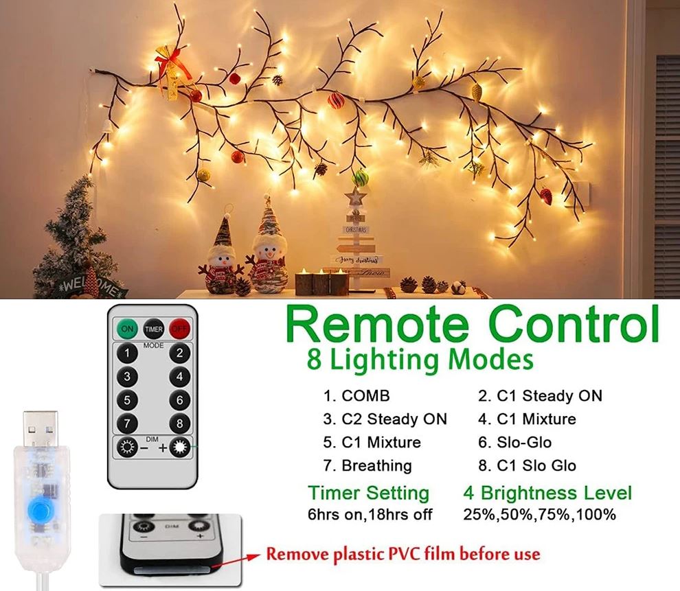 Enchanted Willow Vine Tree Lights Collection