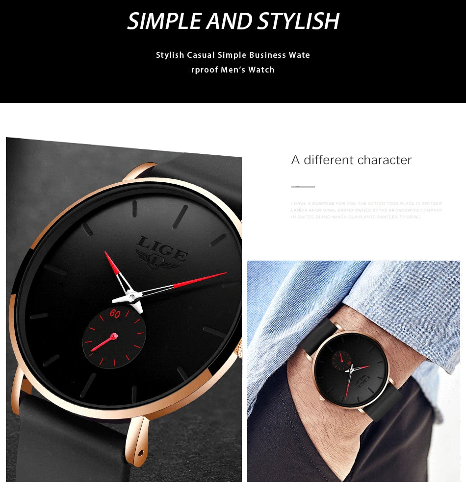 Men's Lige Luxurious Wristwatch Collection