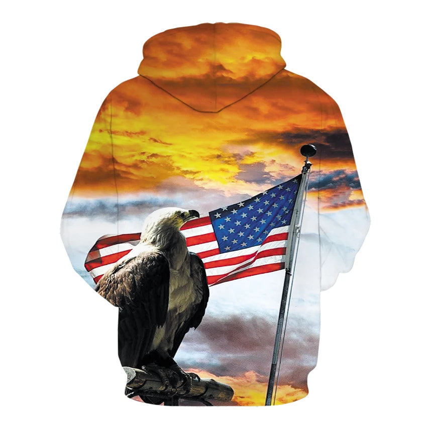 3D USA Patriotic Hoodie Collection