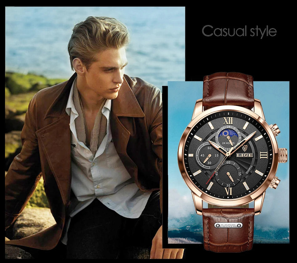 Men's Lige Luxurious Wristwatch Collection