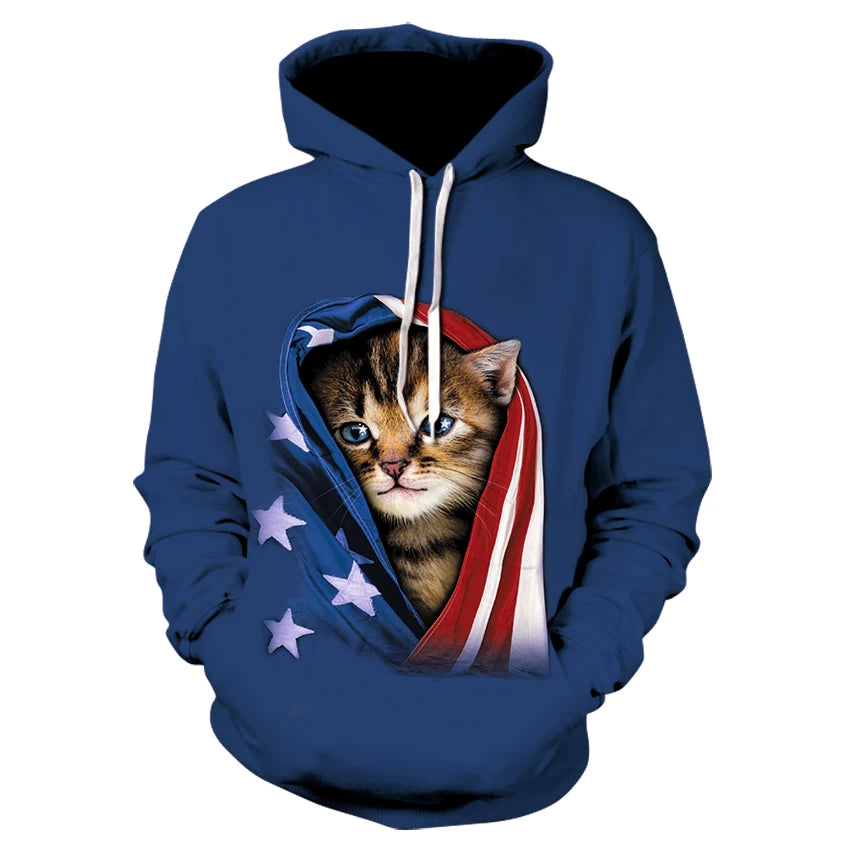 3D USA Patriotic Hoodie Collection