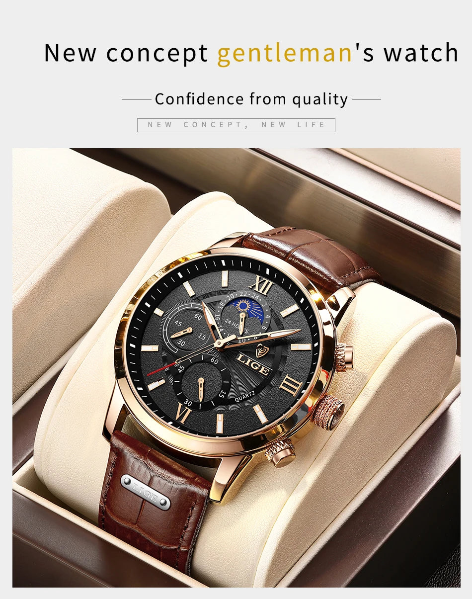 Men's Lige Luxurious Wristwatch Collection