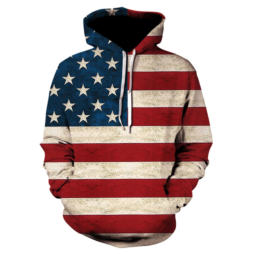 3D USA Patriotic Hoodie Collection