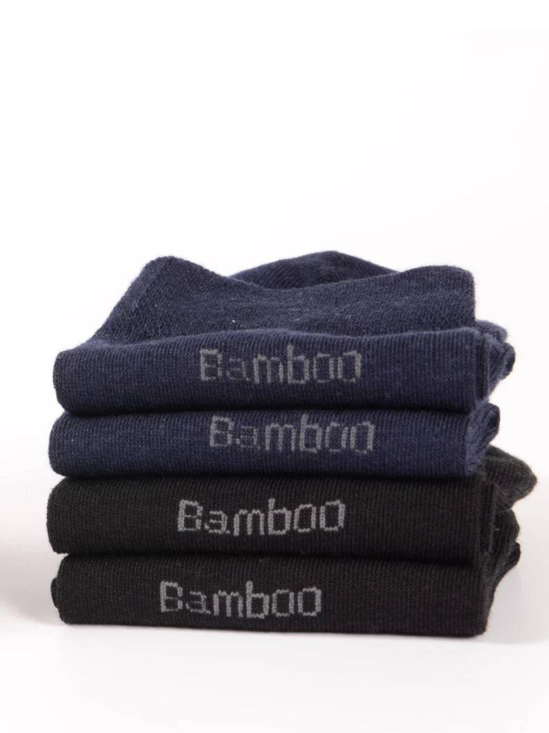 10 Pairs Men’s Luxury Bamboo Crew Socks Collection