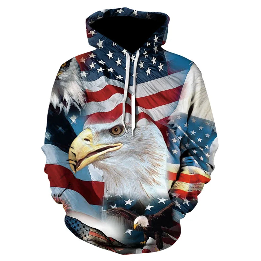 3D USA Patriotic Hoodie Collection