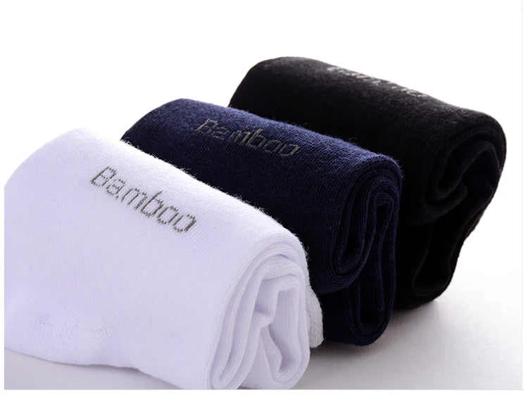 10 Pairs Men’s Luxury Bamboo Crew Socks Collection