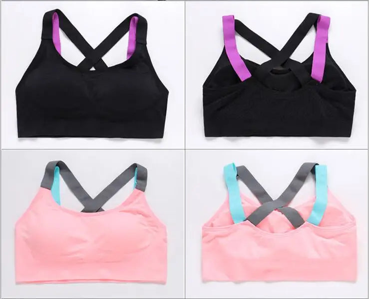 Cross Back Design Fitness Bra Collection