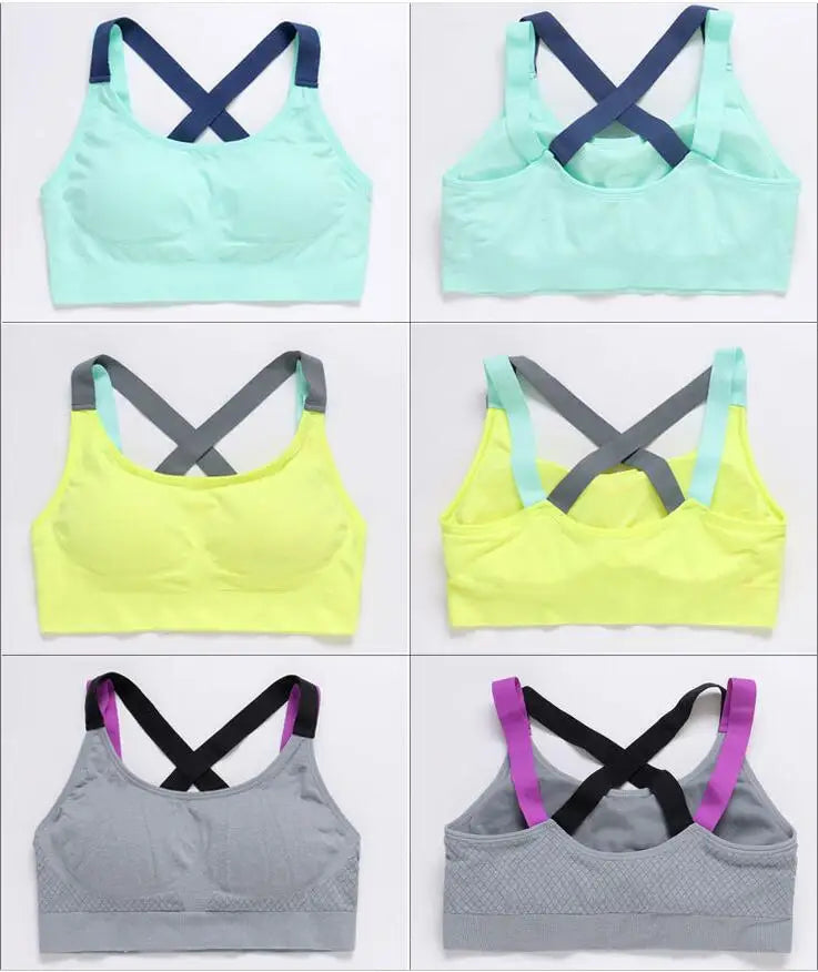 Cross Back Design Fitness Bra Collection