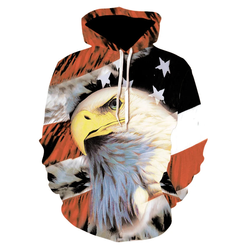 3D USA Patriotic Hoodie Collection