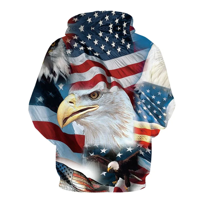 3D USA Patriotic Hoodie Collection