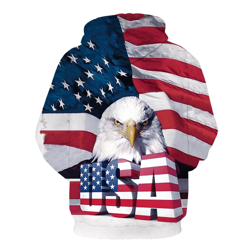 3D USA Patriotic Hoodie Collection