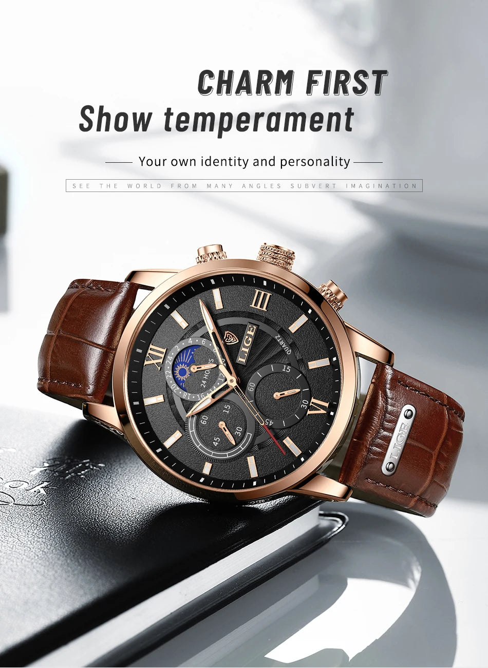 Men's Lige Luxurious Wristwatch Collection