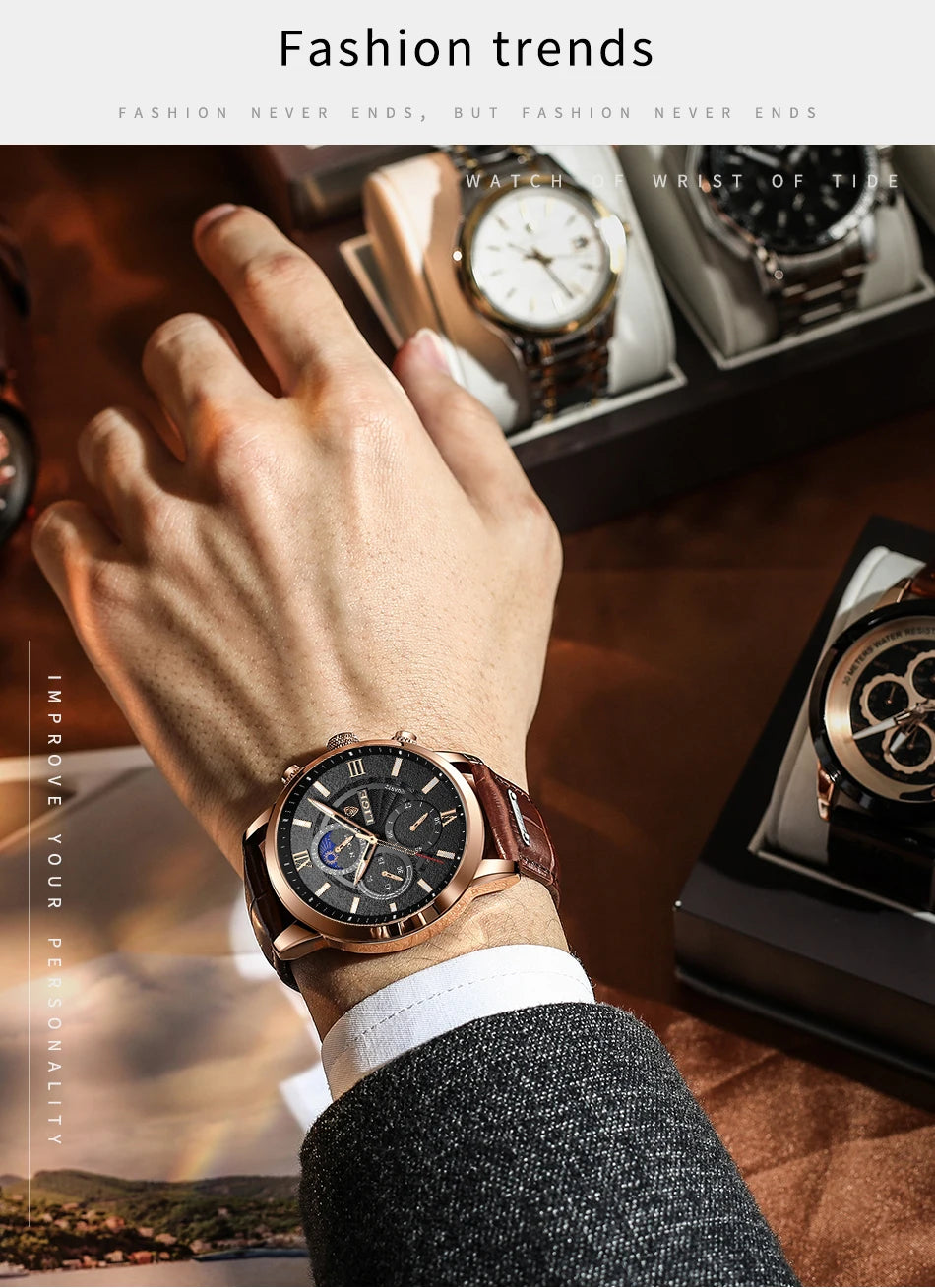 Men's Lige Luxurious Wristwatch Collection