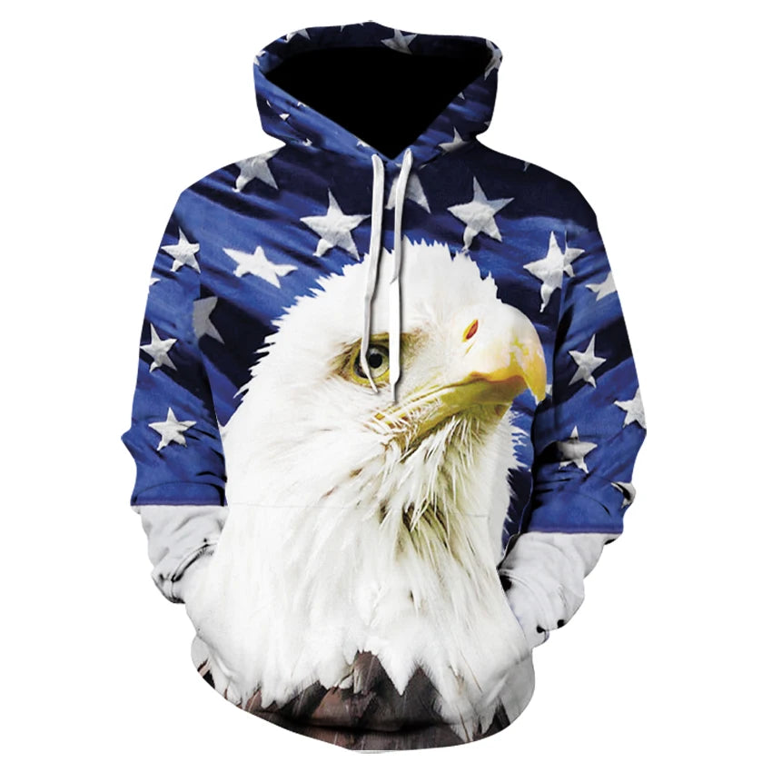 3D USA Patriotic Hoodie Collection