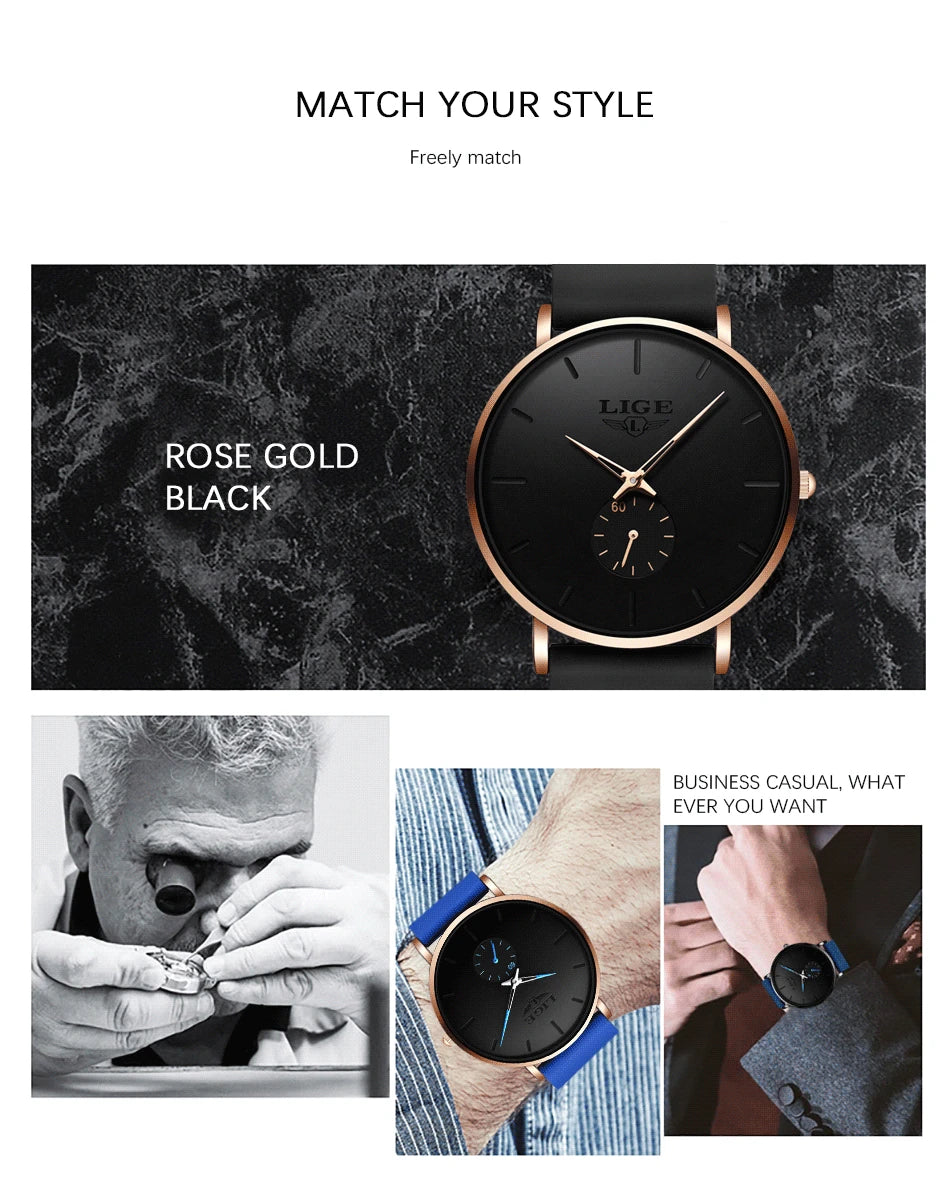 Men's Lige Luxurious Wristwatch Collection