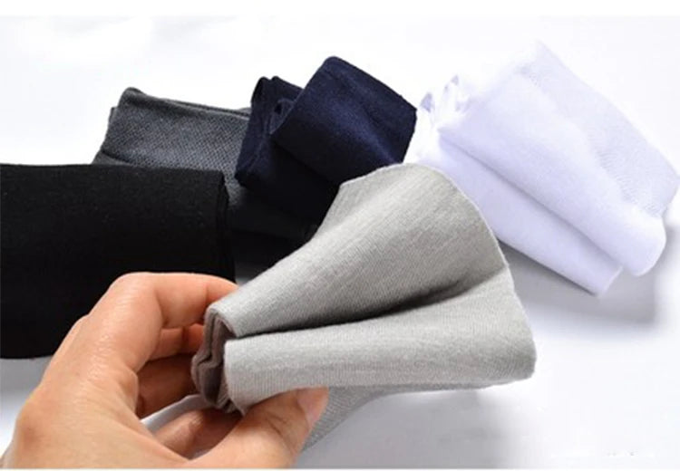 10 Pairs Men’s Luxury Bamboo Crew Socks Collection