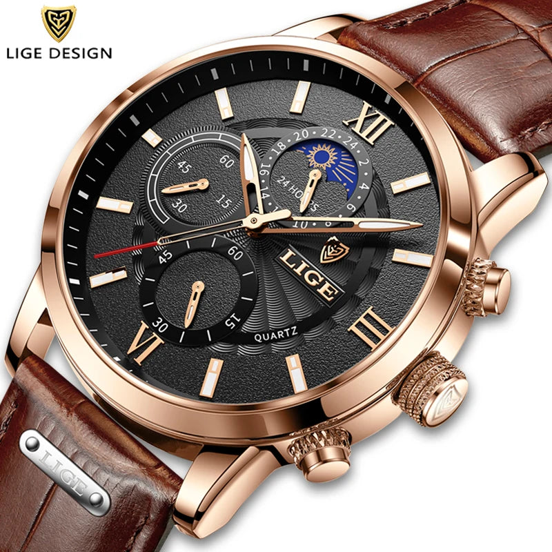 Men's Lige Luxurious Wristwatch Collection