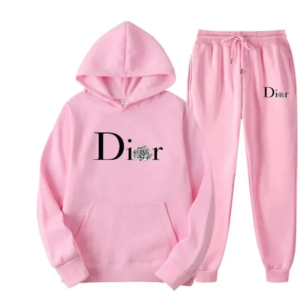 Women's DIOR Style Hoodie & Sweatpants Collection