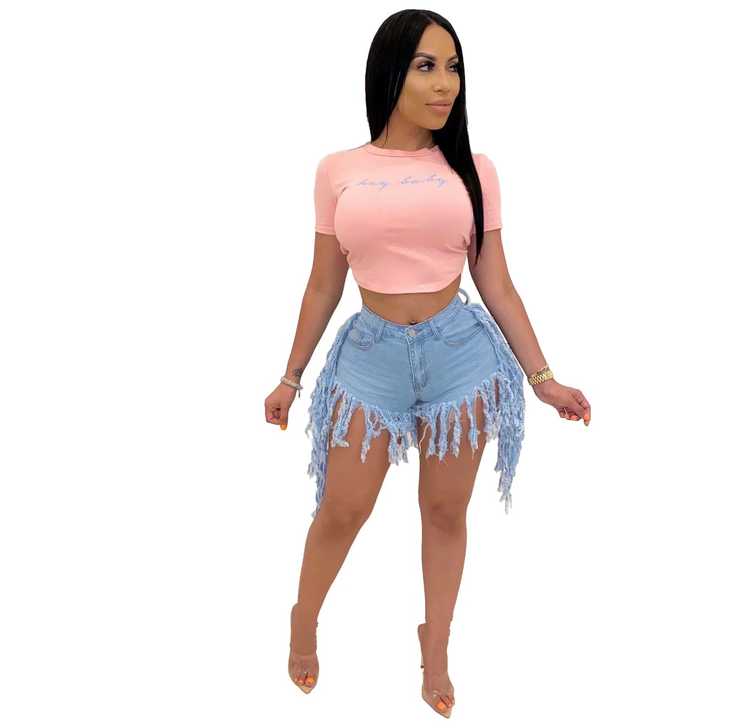 Women's Ripped Denim Shorts Collection